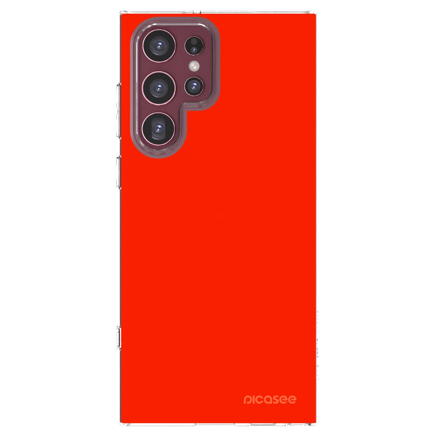 Picasee husă transparentă din silicon pentru Samsung Galaxy S22 Ultra 5G - Maranello Red