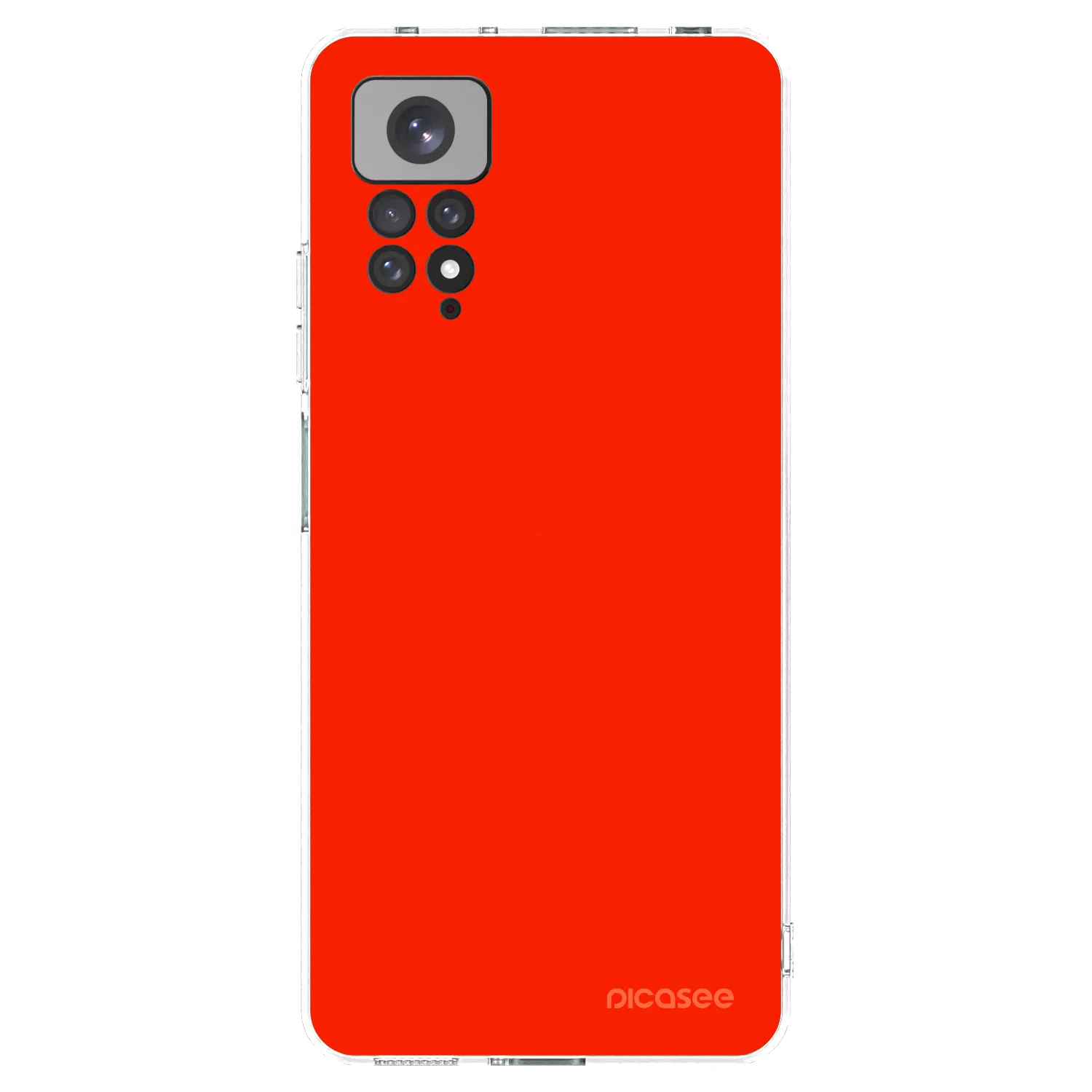 Picasee husă transparentă din silicon pentru Xiaomi Redmi Note 11 - Maranello Red