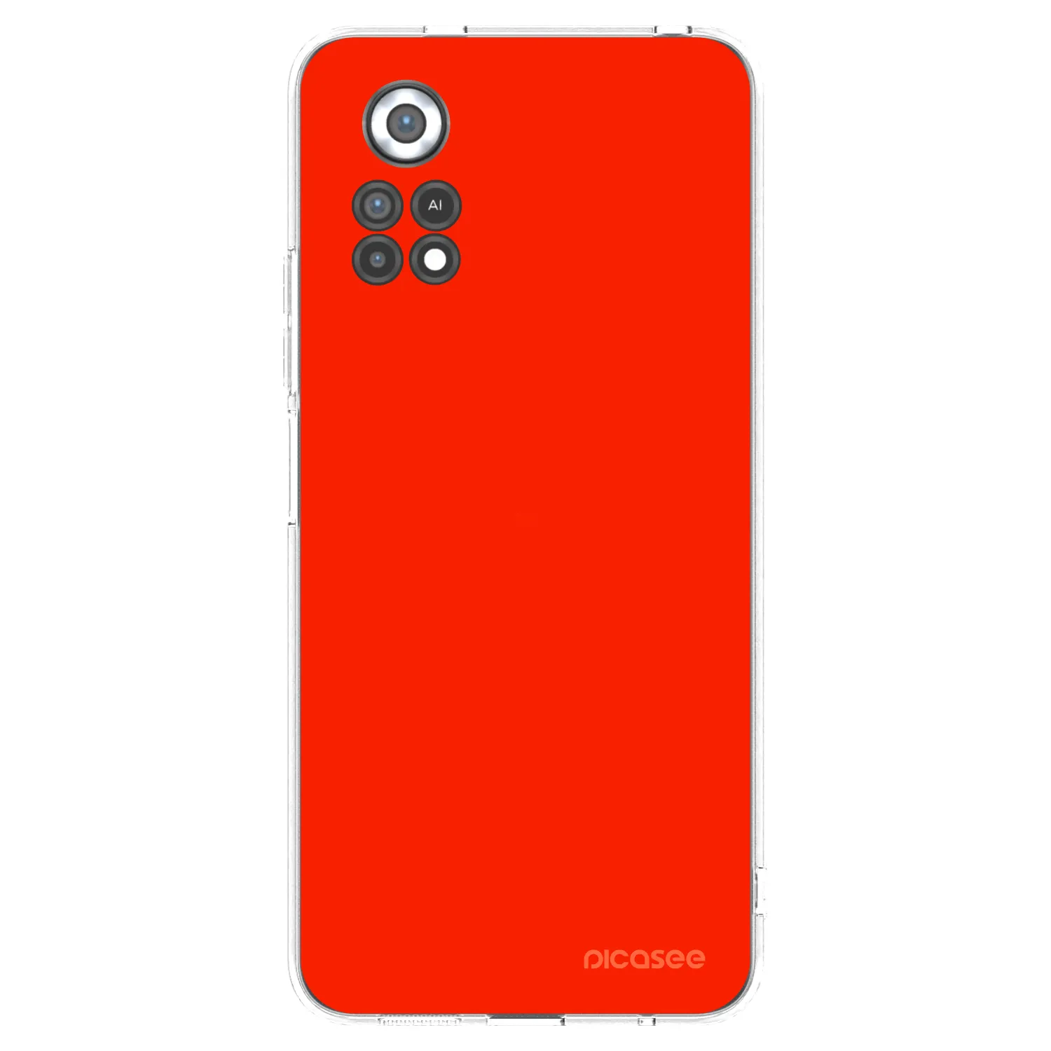 Picasee husă transparentă din silicon pentru Xiaomi Poco X4 Pro 5G - Maranello Red
