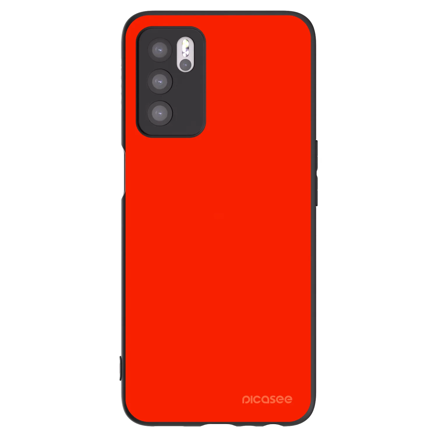 Picasee husă neagră din silicon pentru OPPO A16s - Maranello Red