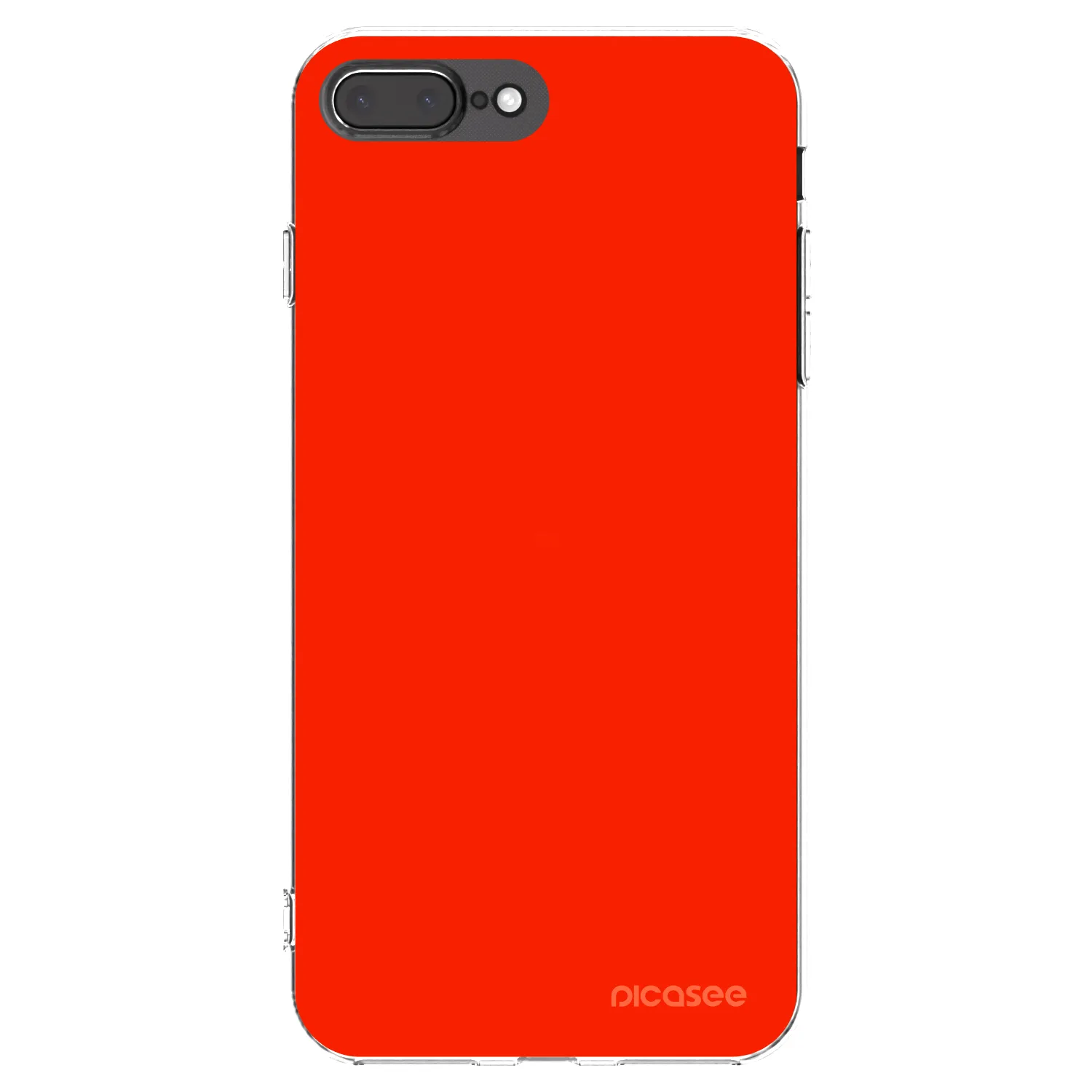 Picasee husă transparentă din silicon pentru Apple iPhone 8 Plus - Maranello Red