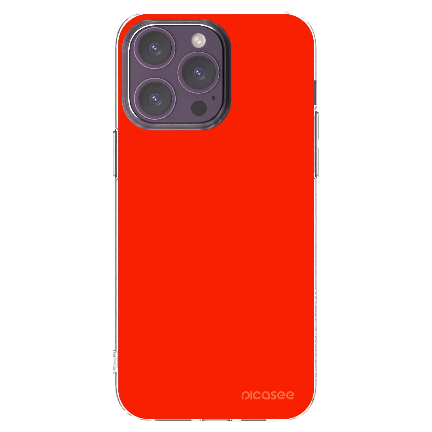 Picasee husă transparentă din silicon pentru Apple iPhone 14 Pro Max - Maranello Red
