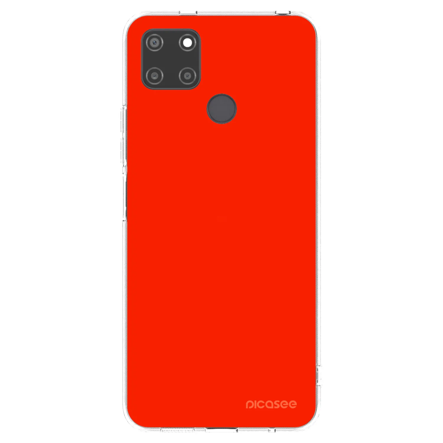 Picasee husă transparentă din silicon pentru Realme C21Y - Maranello Red