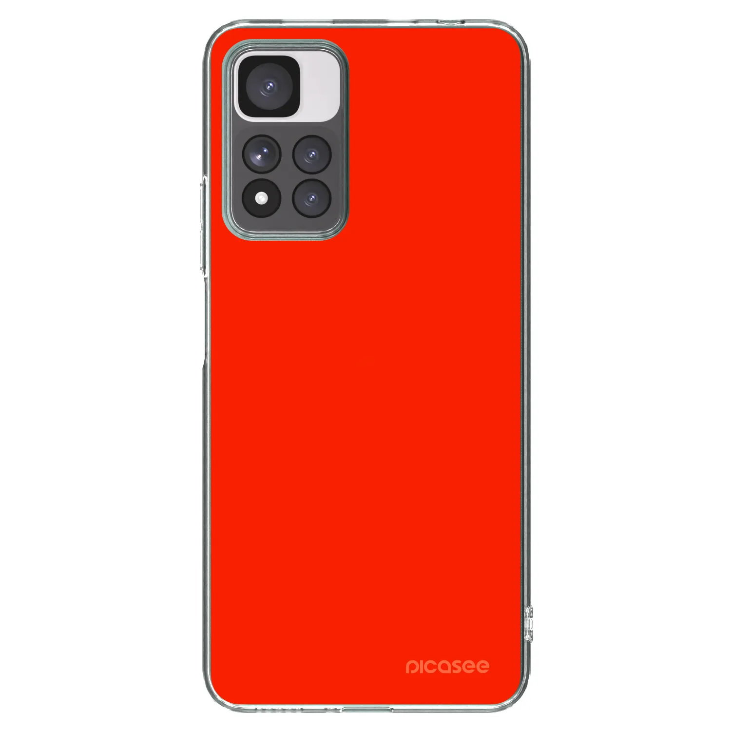 Picasee husă transparentă din silicon pentru Xiaomi Redmi Note 11 Pro+ 5G - Maranello Red