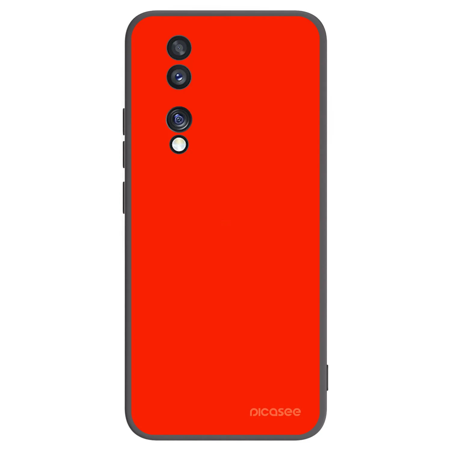 Picasee husă neagră din silicon pentru Honor 70 - Maranello Red