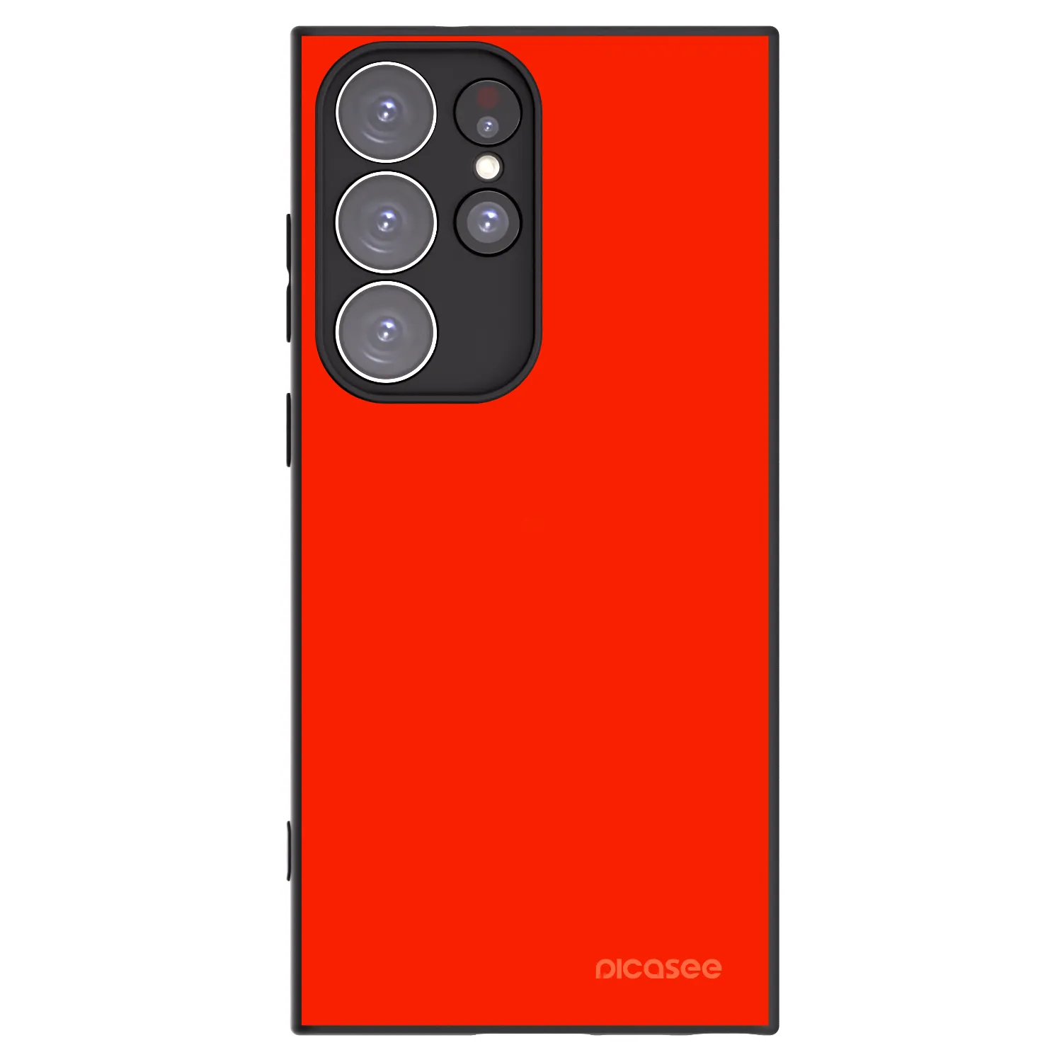 Picasee husă neagră din silicon pentru Samsung Galaxy S23 Ultra 5G - Maranello Red