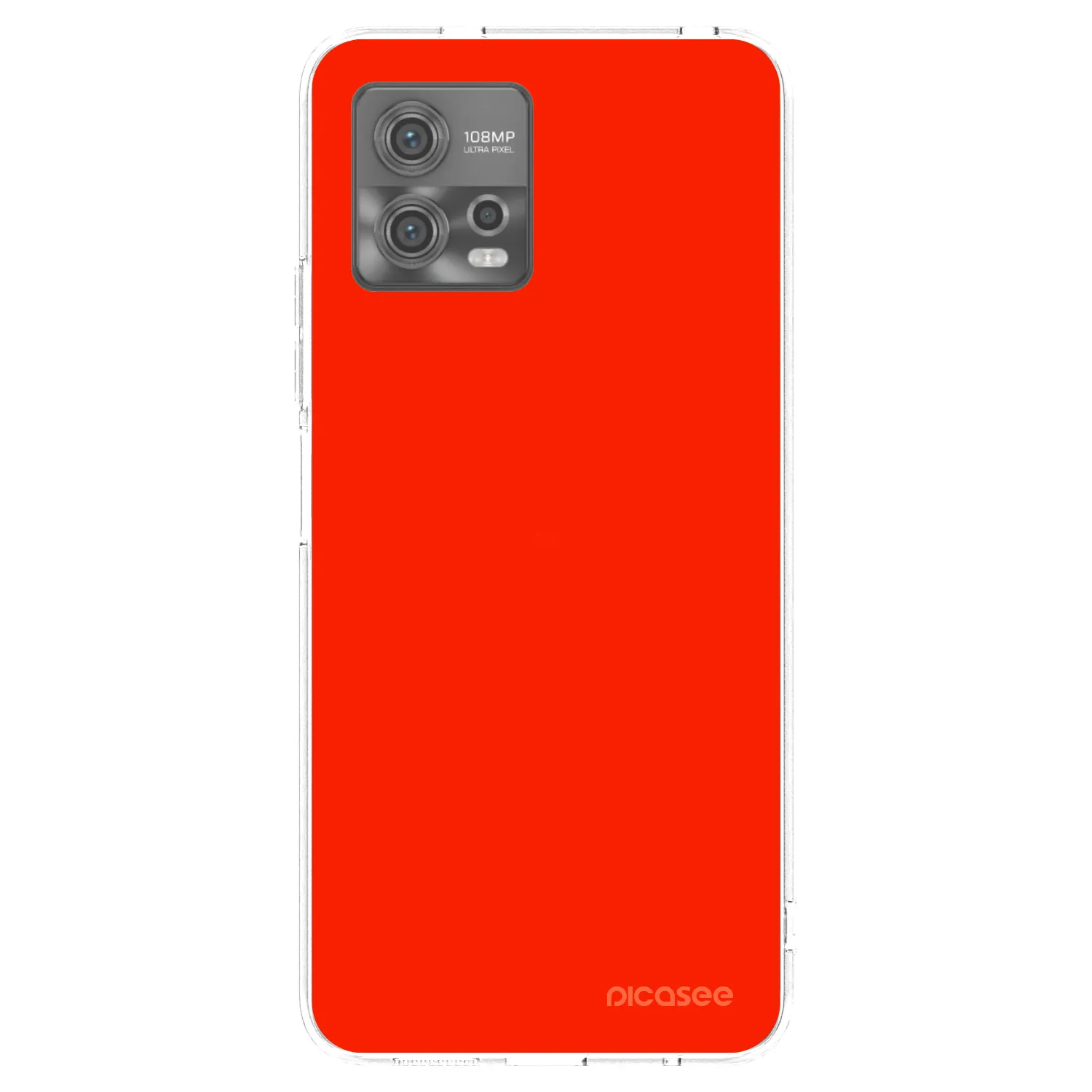 Picasee husă transparentă din silicon pentru Motorola Moto G72 - Maranello Red