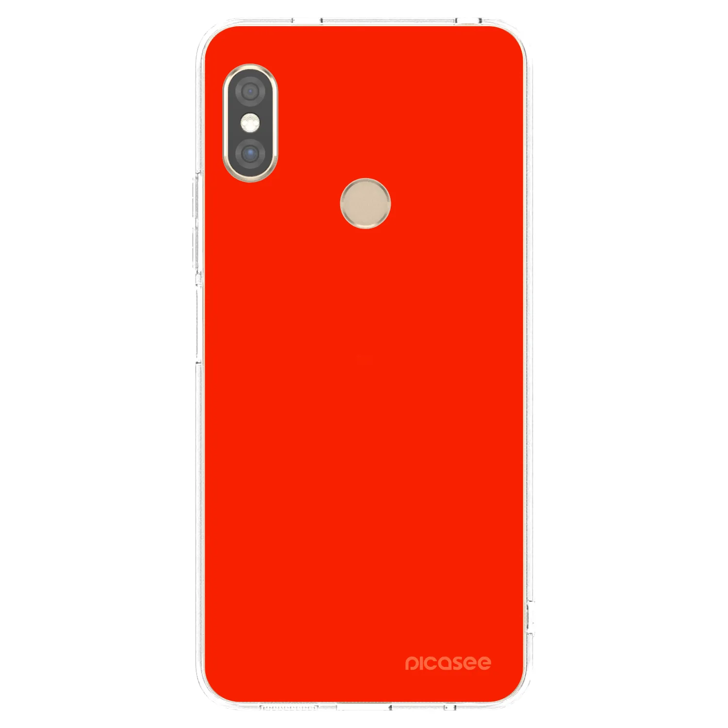 Picasee husă transparentă din silicon pentru Xiaomi Redmi Note 5 Global - Maranello Red