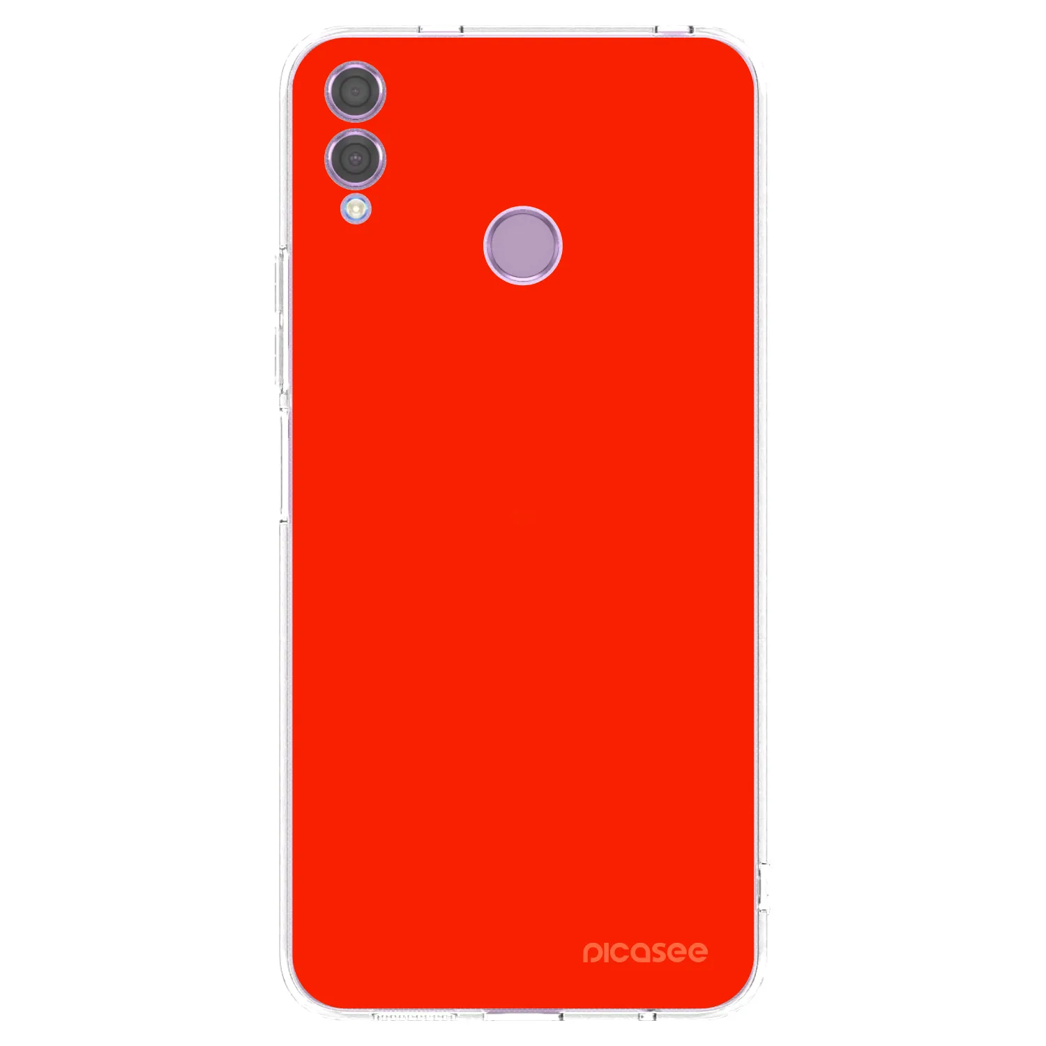 Picasee husă transparentă din silicon pentru Honor 8X - Maranello Red