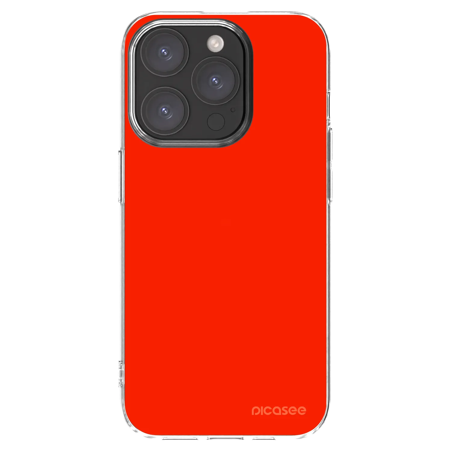 Picasee husă transparentă din silicon pentru Apple iPhone 15 Pro - Maranello Red