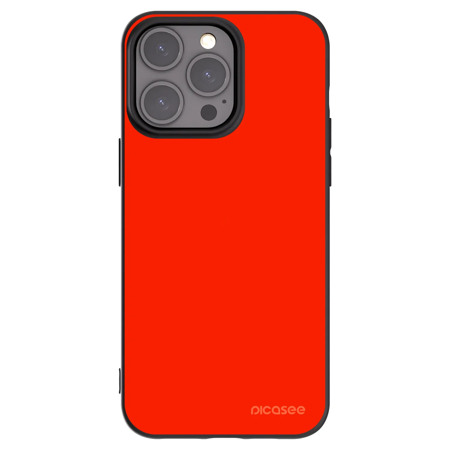 Picasee husă neagră din silicon pentru Apple iPhone 15 Pro Max - Maranello Red