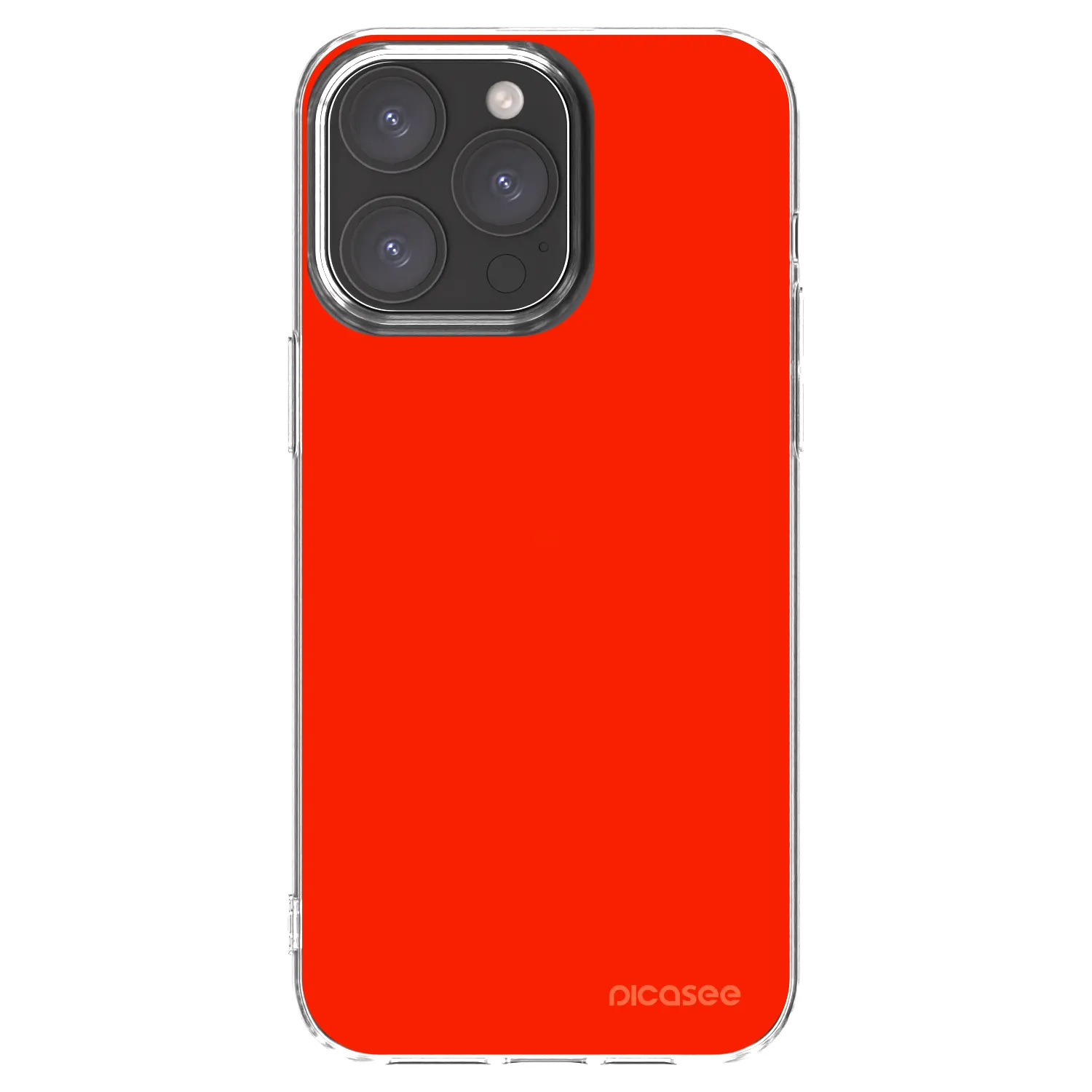 Picasee husă transparentă din silicon pentru Apple iPhone 15 Pro Max - Maranello Red