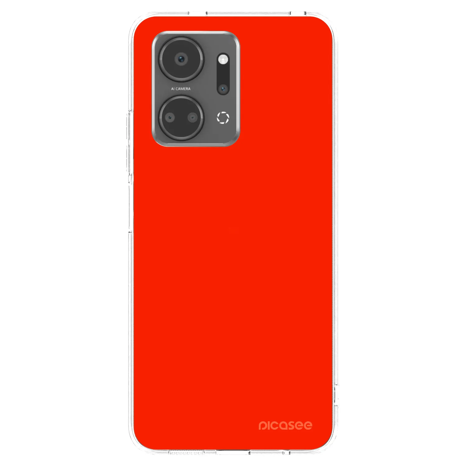 Picasee husă transparentă din silicon pentru Honor X7a - Maranello Red
