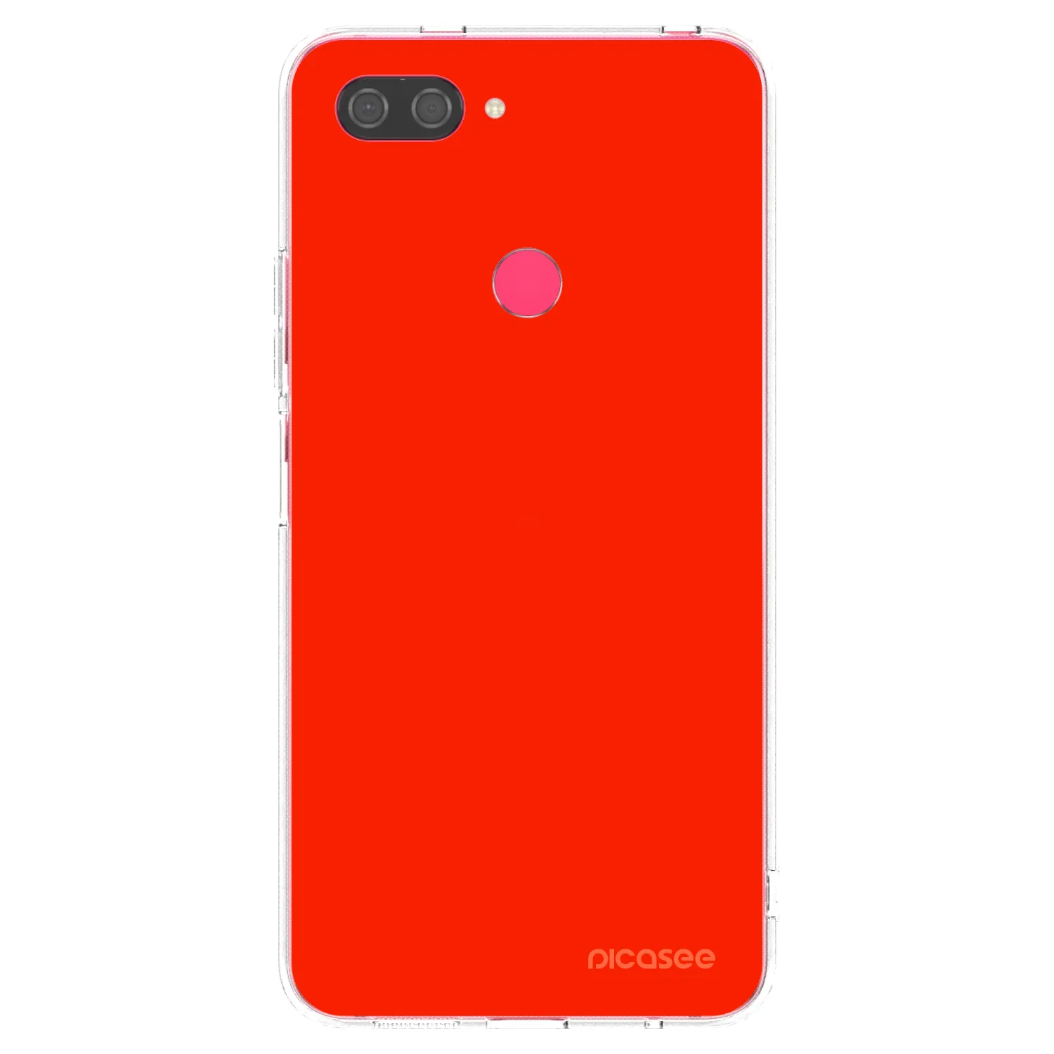 Picasee husă transparentă din silicon pentru Xiaomi Mi 8 Lite - Maranello Red