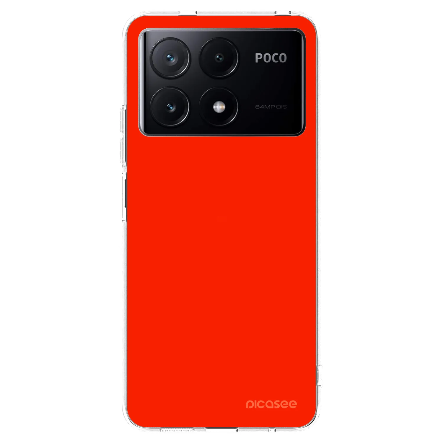 Picasee husă transparentă din silicon pentru Xiaomi Poco X6 Pro - Maranello Red