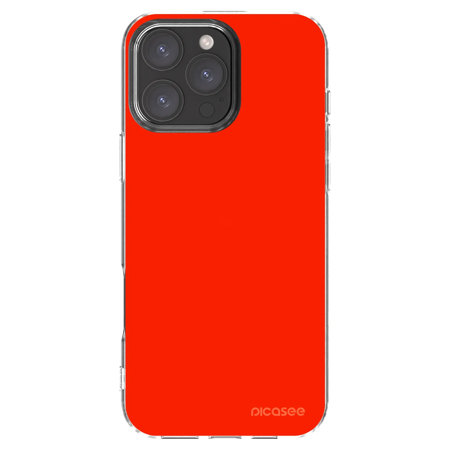 Picasee husă transparentă din silicon pentru Apple iPhone 16 Pro Max - Maranello Red