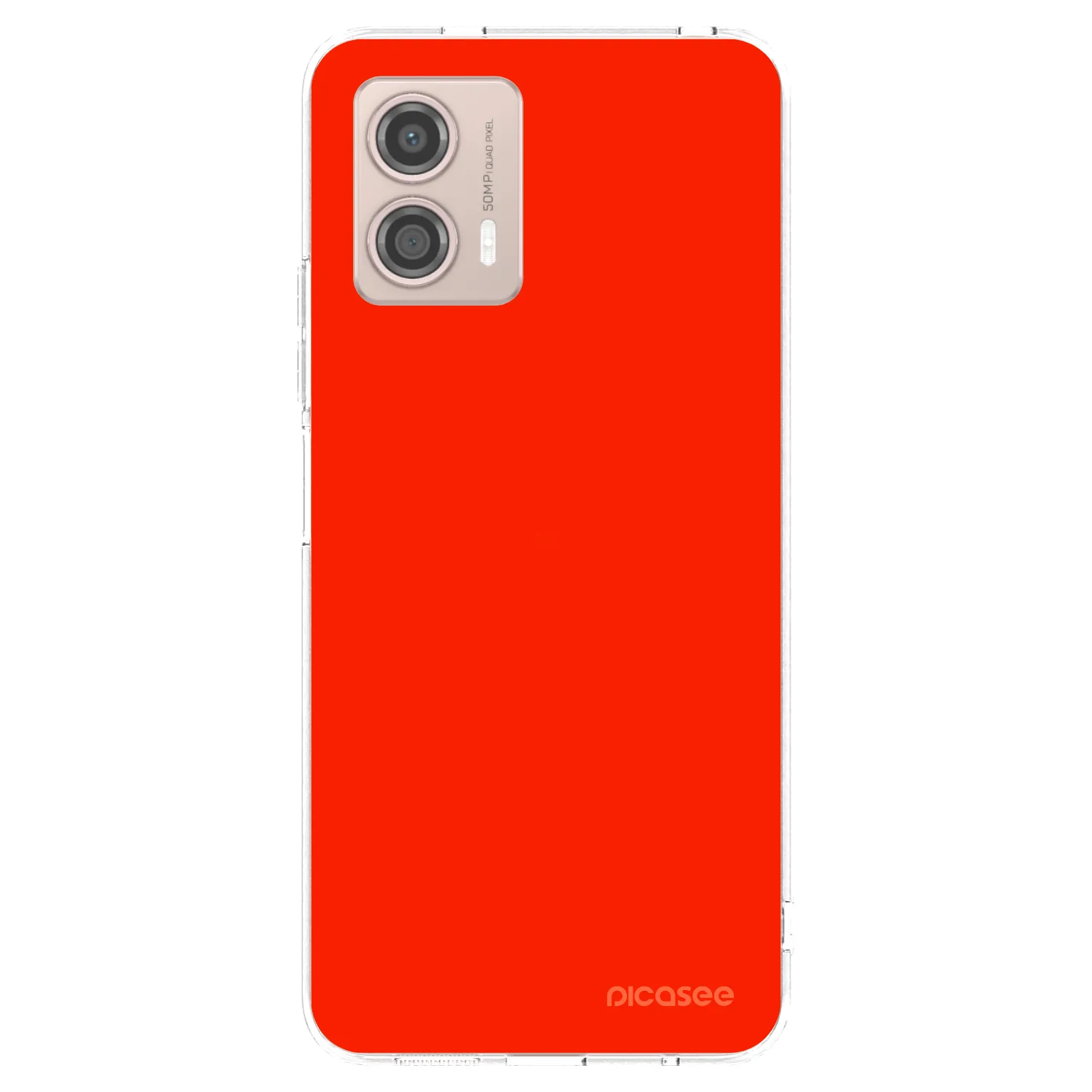Picasee husă transparentă din silicon pentru Motorola Moto G53 5G - Maranello Red