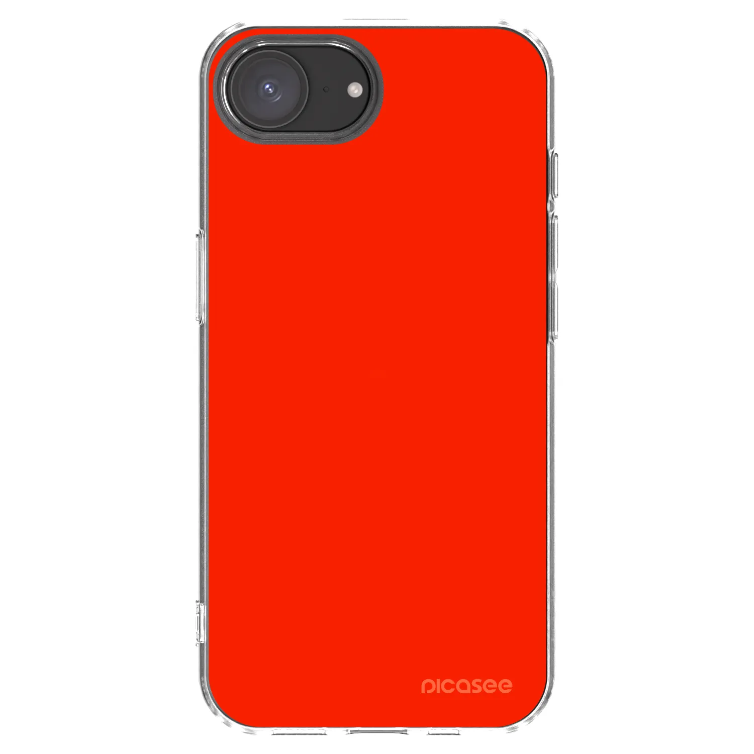 Picasee husă transparentă din silicon pentru Apple iPhone 16e - Maranello Red