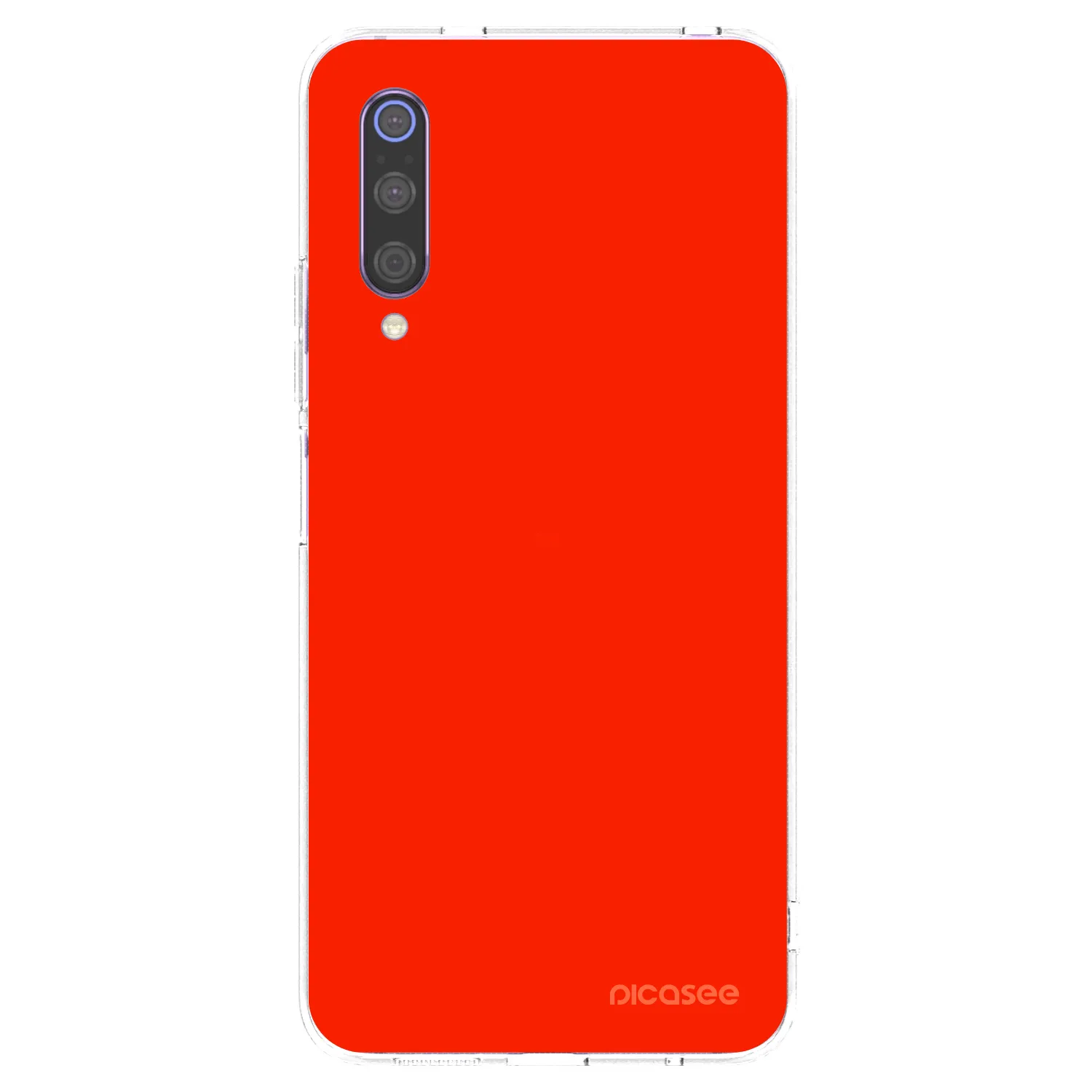Picasee husă transparentă din silicon pentru Xiaomi Mi 9 - Maranello Red