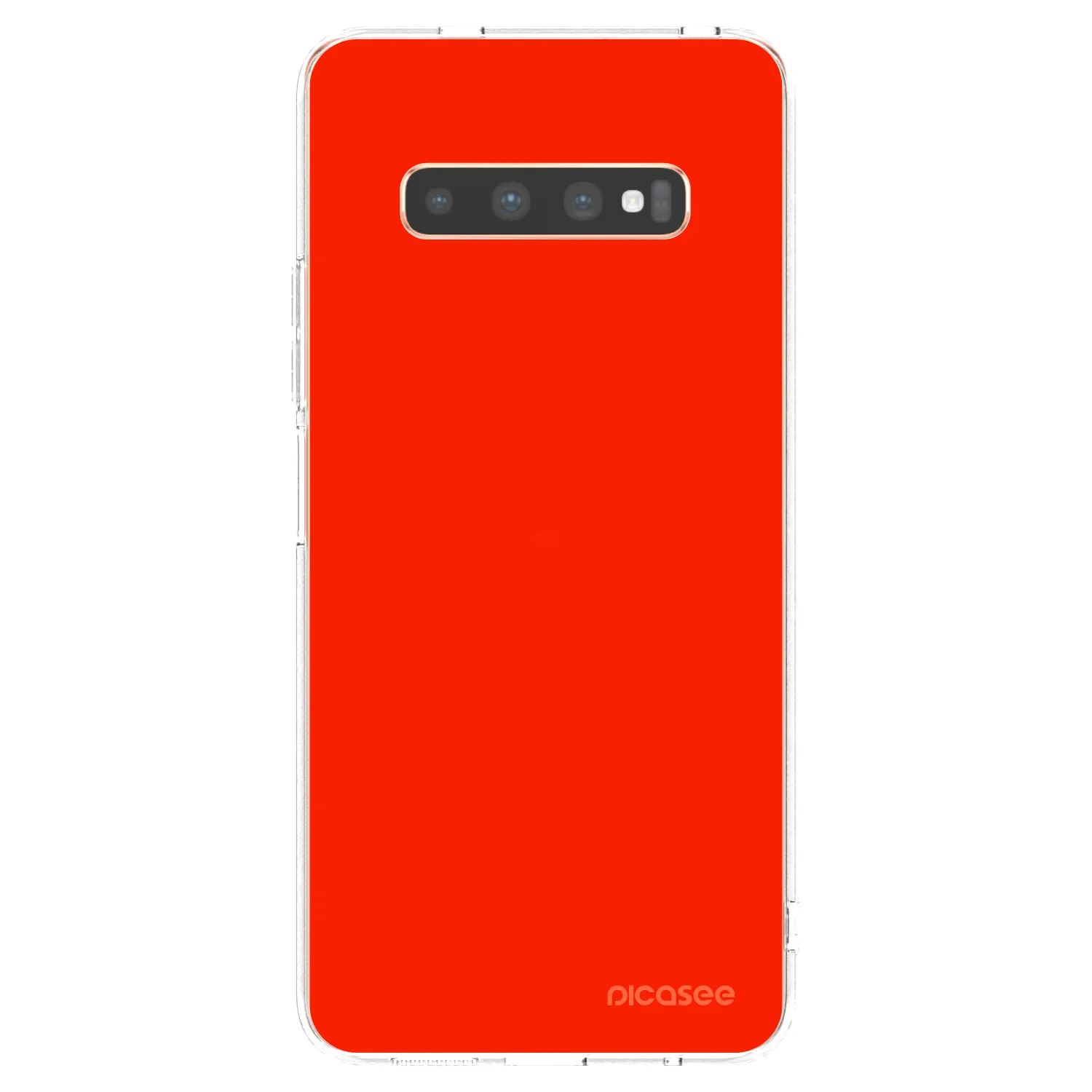 Picasee husă transparentă din silicon pentru Samsung Galaxy S10 Plus G975 - Maranello Red