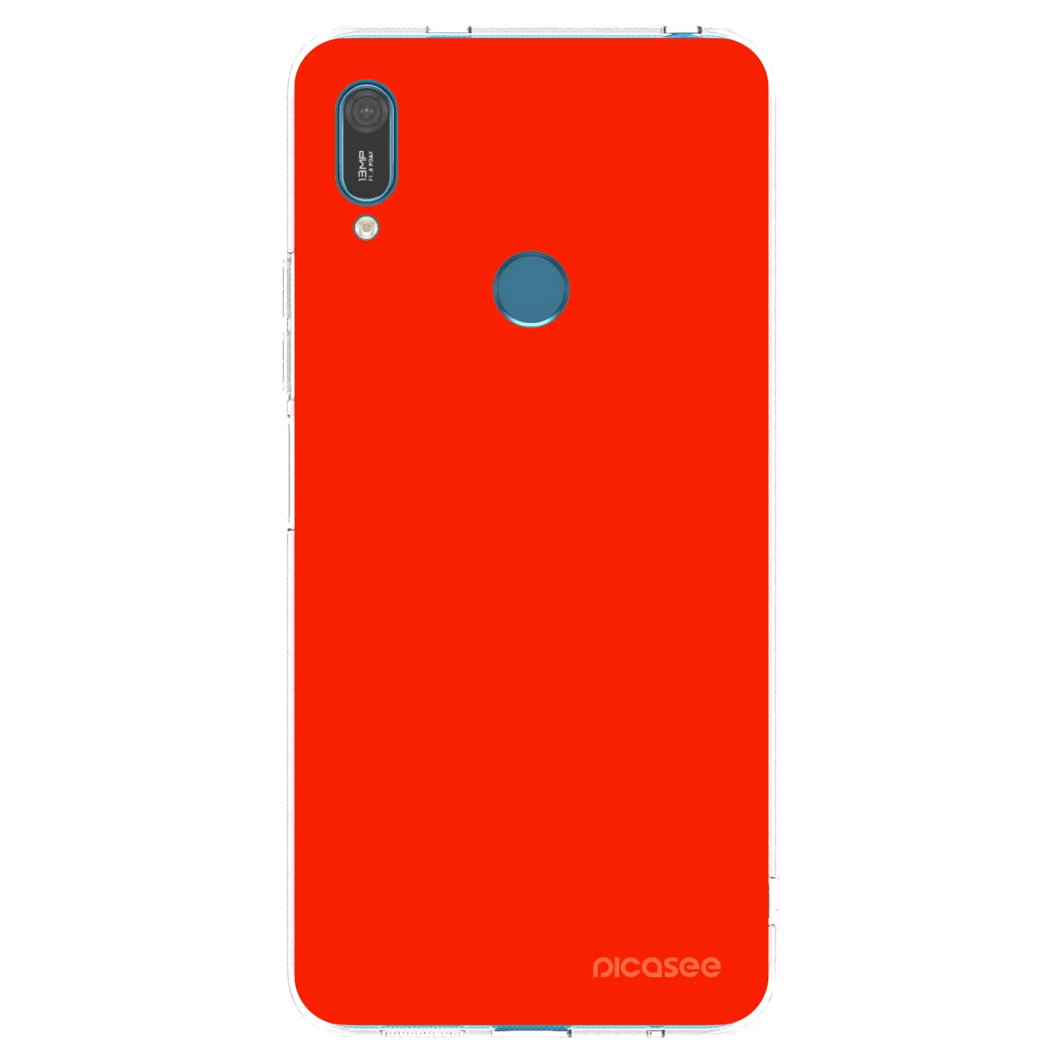 Picasee husă transparentă din silicon pentru Huawei Y7 2019 - Maranello Red