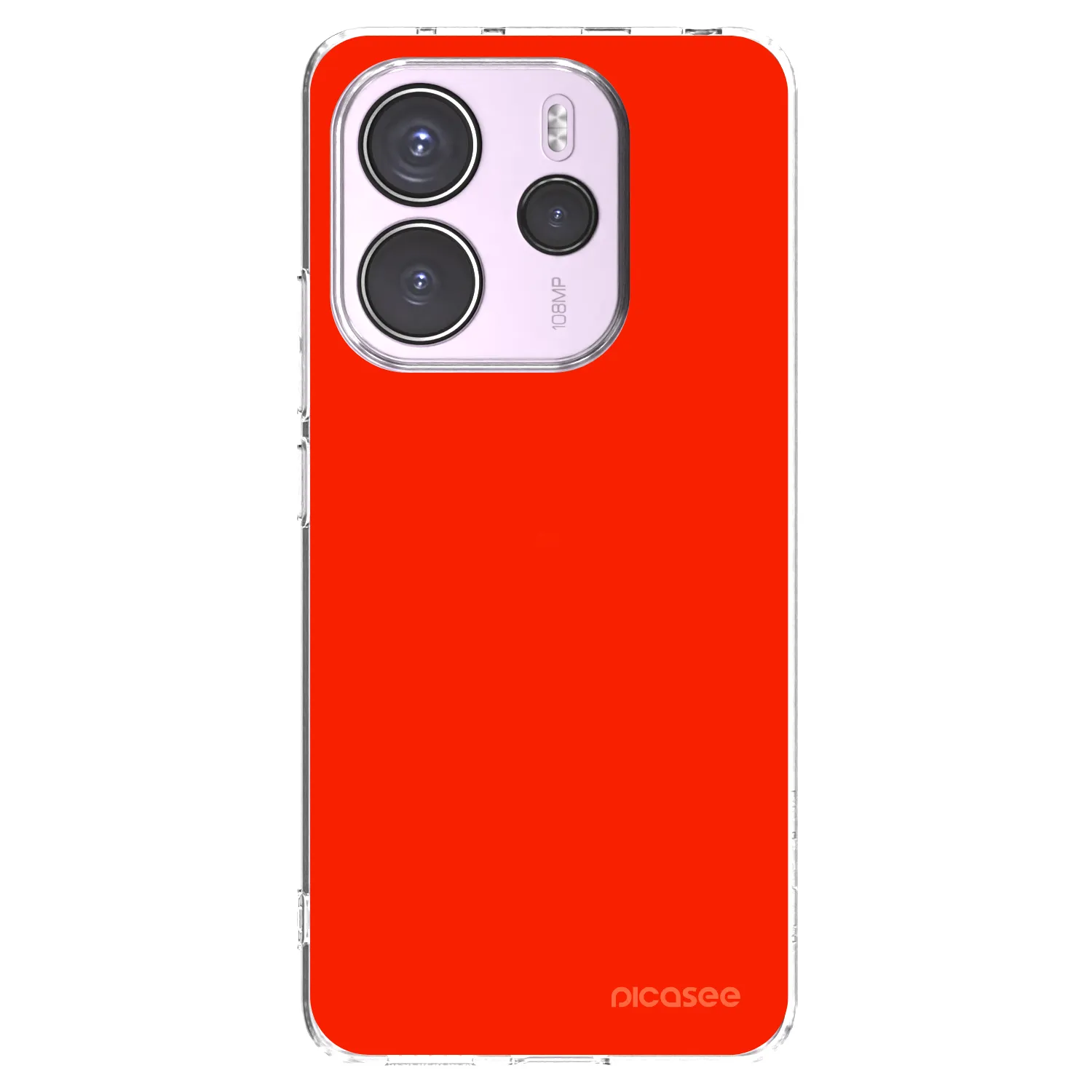 Picasee husă transparentă din silicon pentru Xiaomi Redmi Note 14 4G - Maranello Red