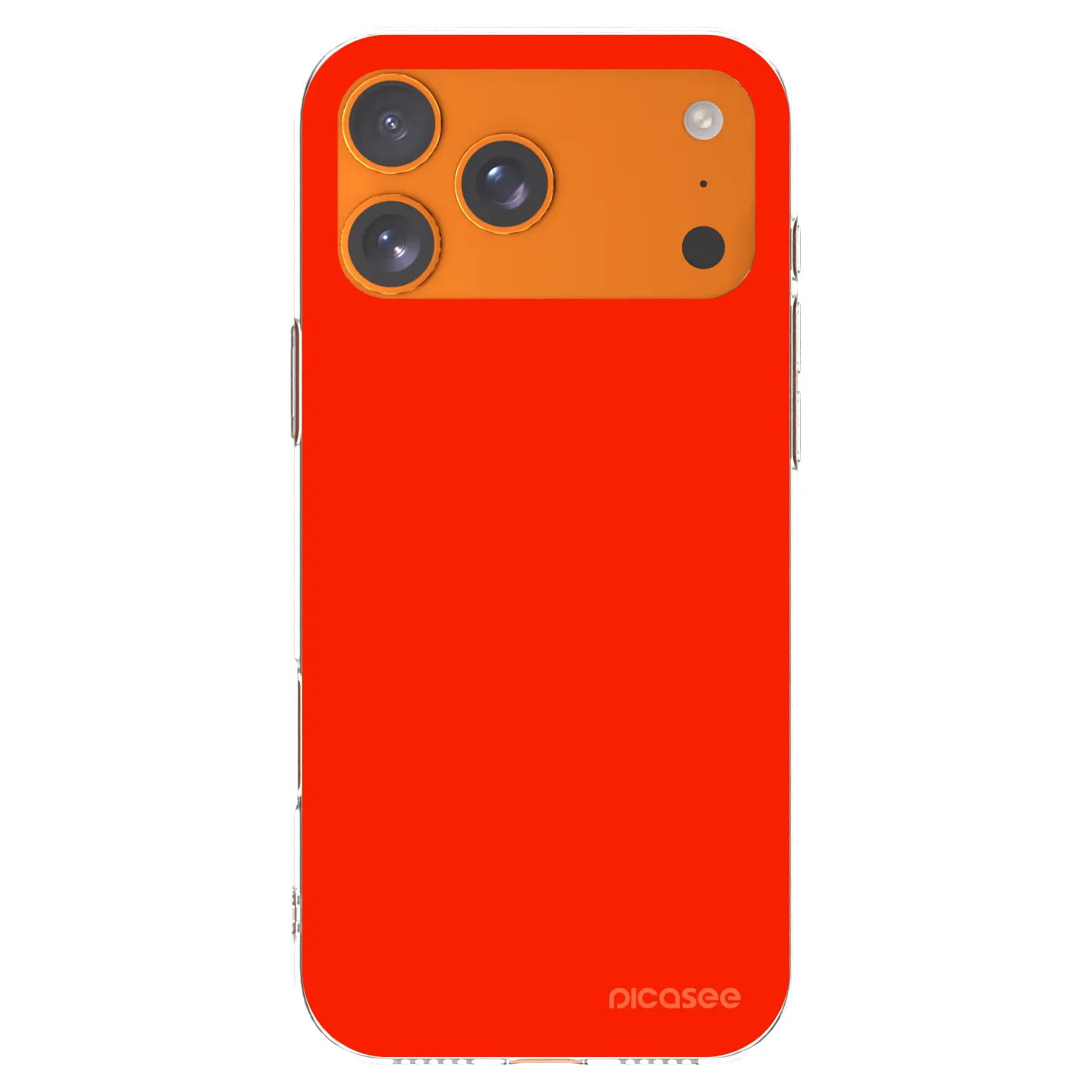 Picasee husă transparentă din silicon pentru Apple iPhone 17 Pro Max - Maranello Red