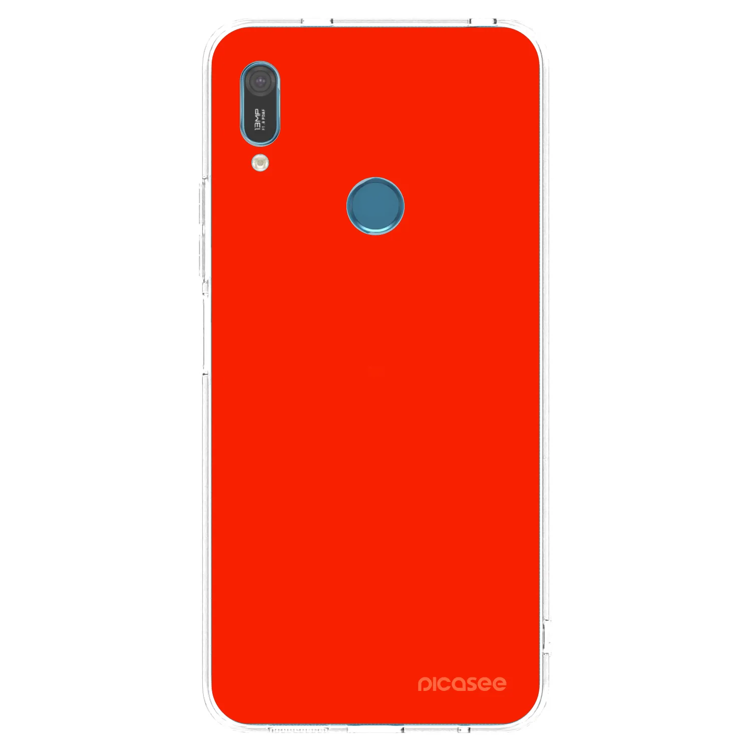 Picasee husă transparentă din silicon pentru Huawei Y6 2019 - Maranello Red