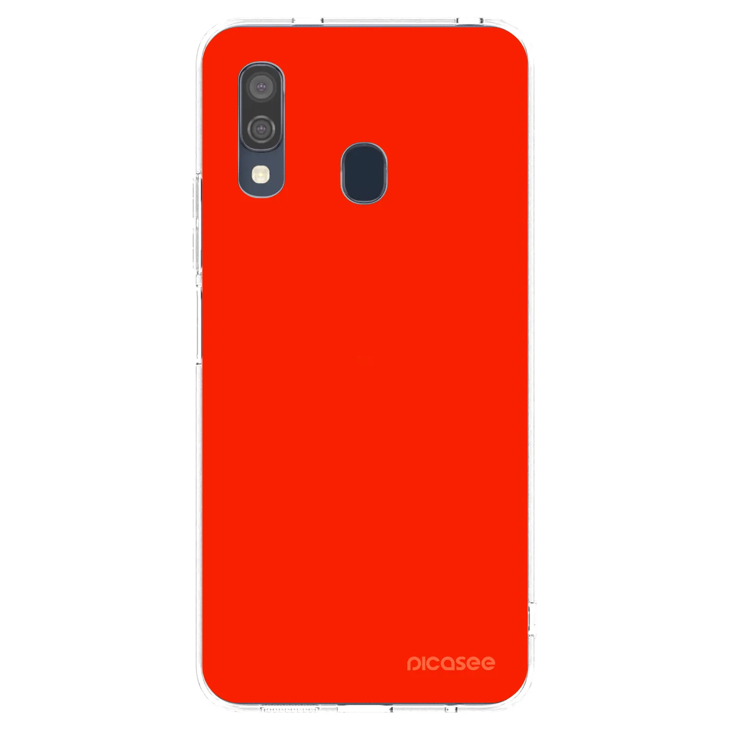 Picasee husă transparentă din silicon pentru Samsung Galaxy A40 A405F - Maranello Red