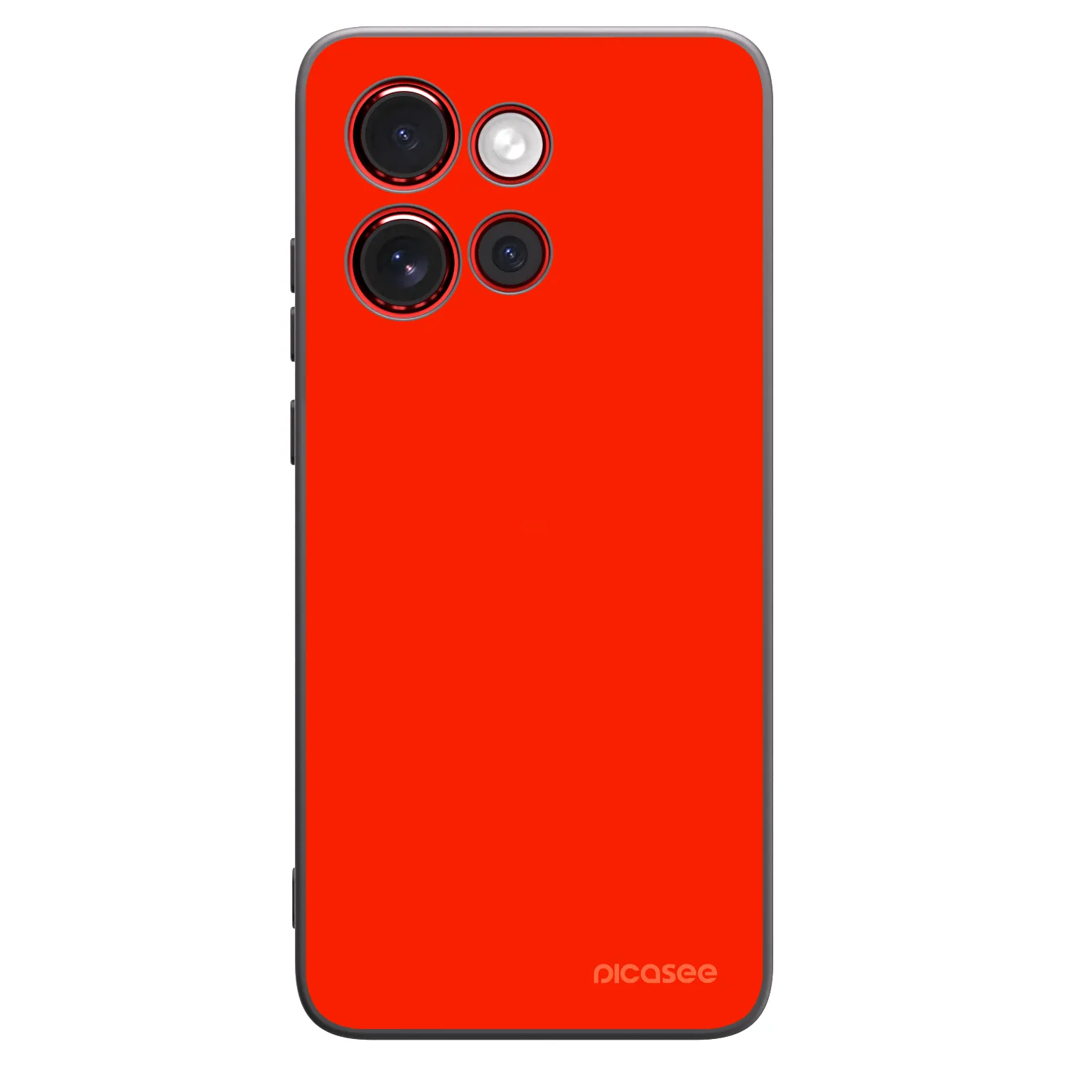 Picasee husă neagră din silicon pentru Motorola Edge 60 Neo 5G - Maranello Red