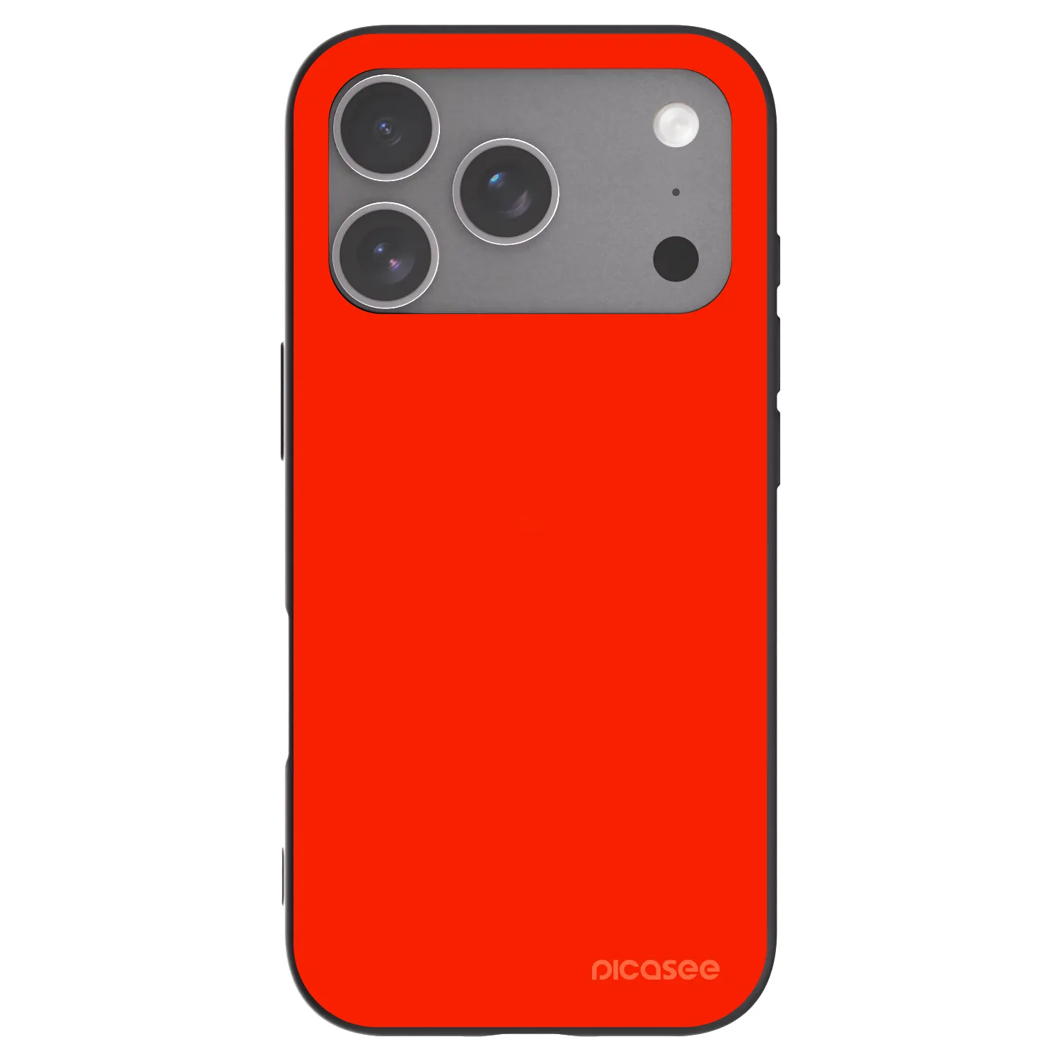 Picasee husă neagră din silicon pentru Apple iPhone 18 Pro - Maranello Red