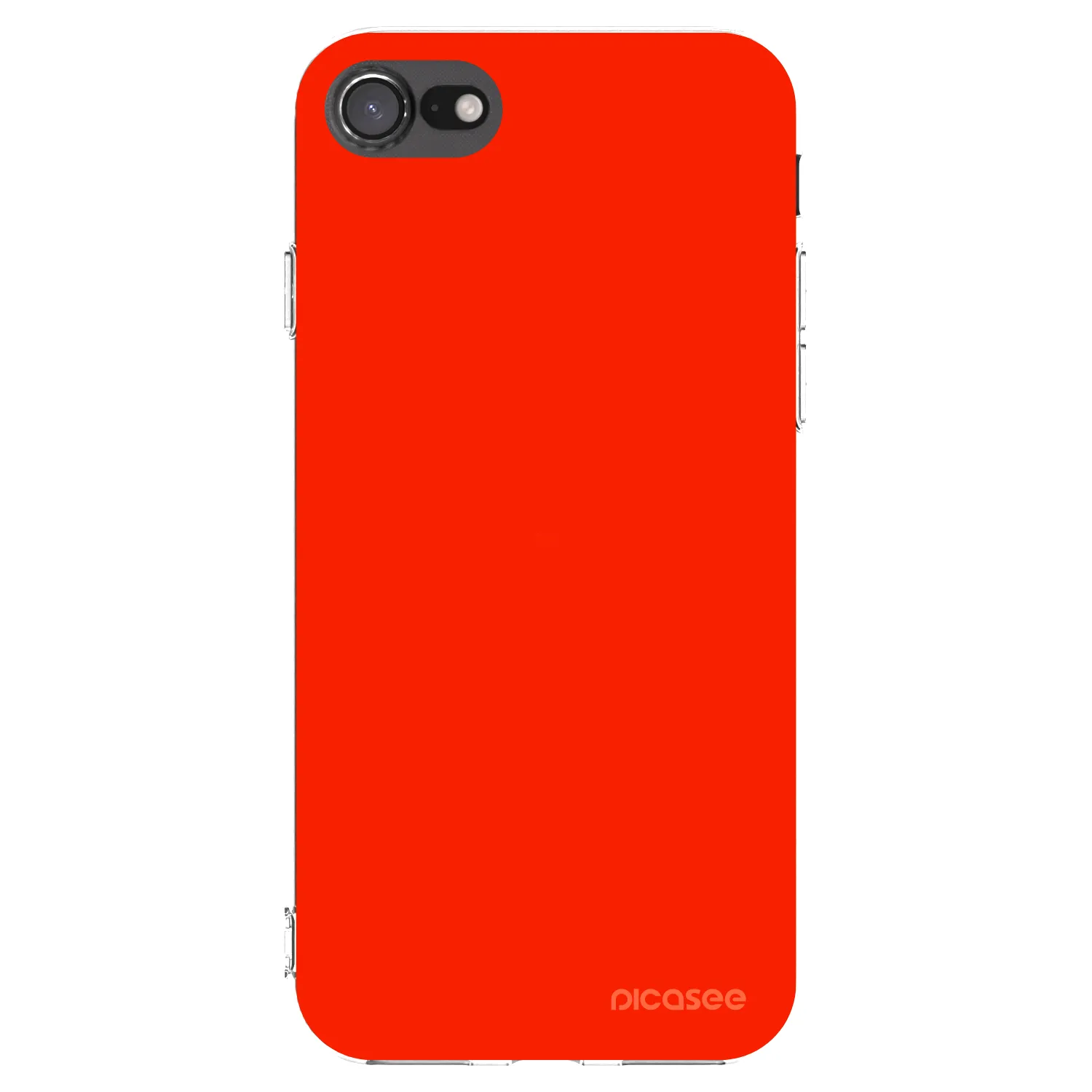 Picasee husă transparentă din silicon pentru Apple iPhone 8 - Maranello Red