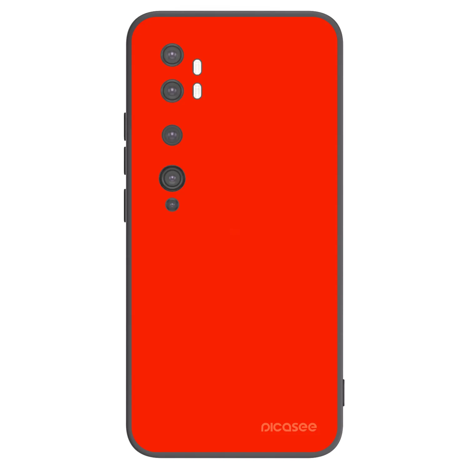 Picasee husă neagră din silicon pentru Xiaomi Mi Note 10 (Pro) - Maranello Red