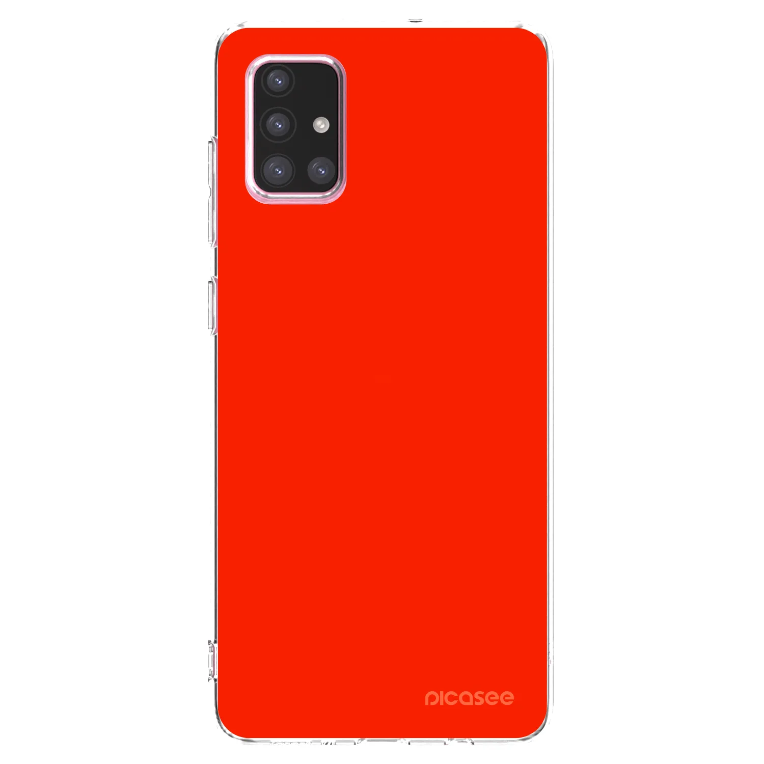 Picasee husă transparentă din silicon pentru Samsung Galaxy A71 A715F - Maranello Red