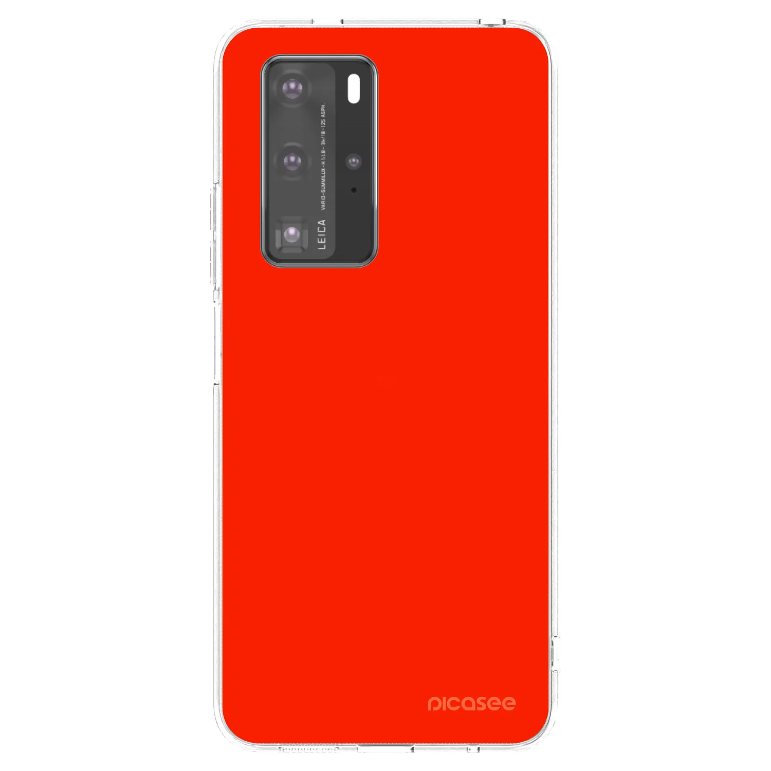 Picasee husă transparentă din silicon pentru Huawei P40 Pro - Maranello Red