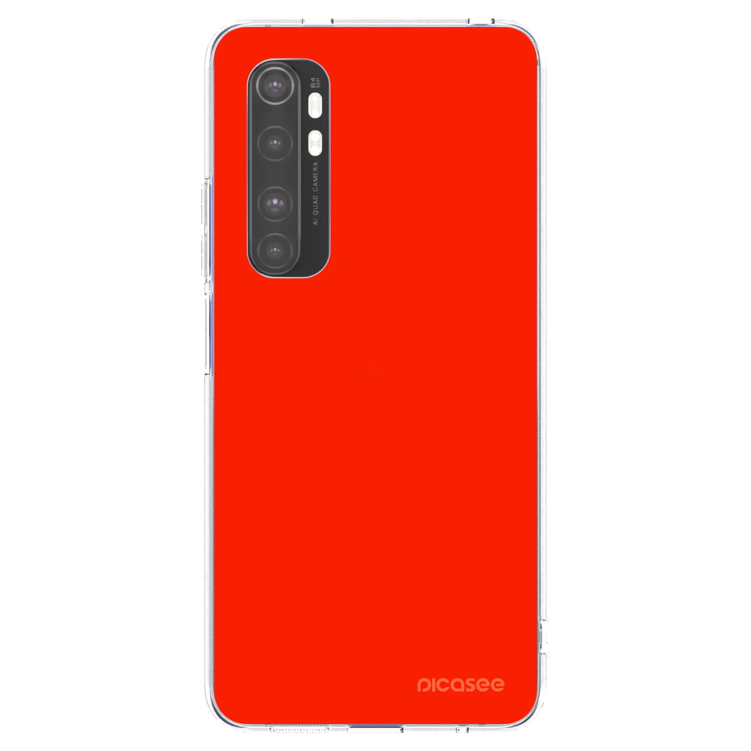 Picasee husă transparentă din silicon pentru Xiaomi Mi Note 10 Lite - Maranello Red