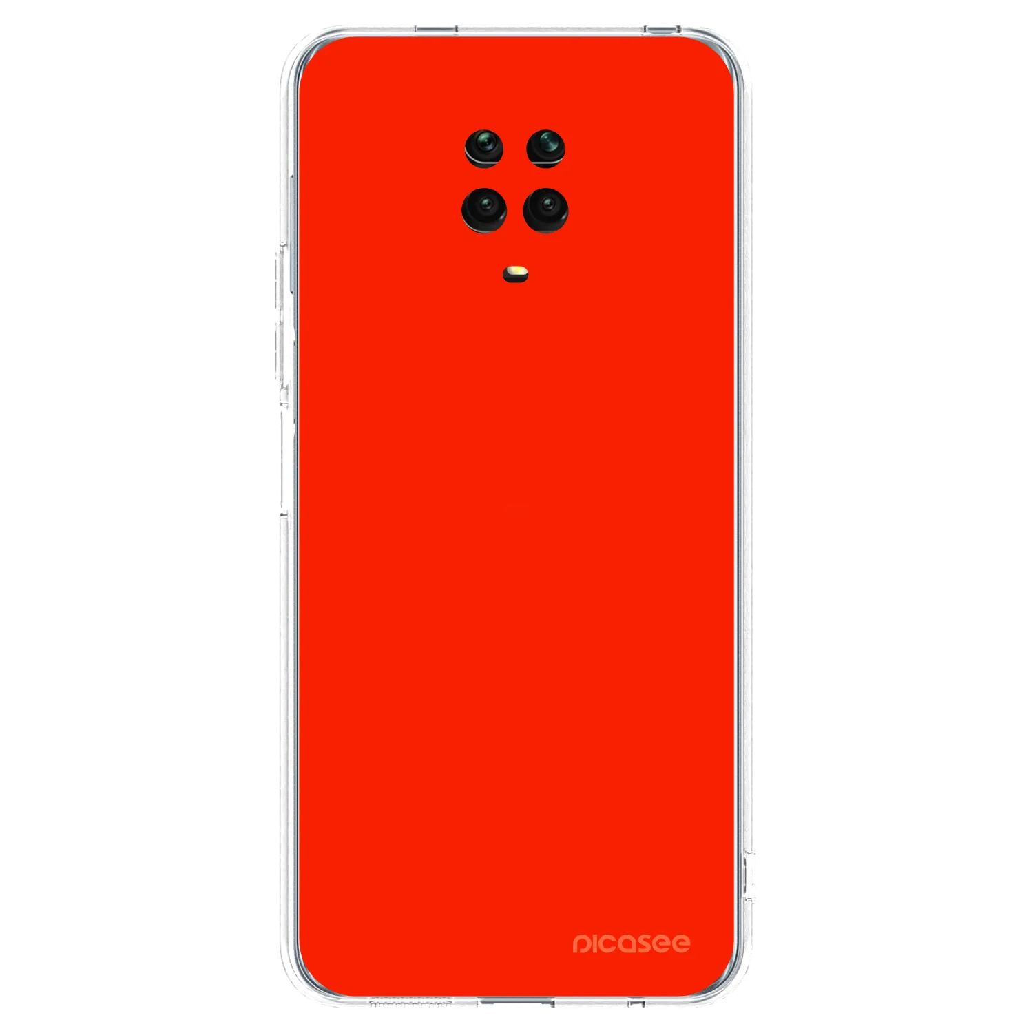 Picasee husă transparentă din silicon pentru Xiaomi Redmi Note 9S - Maranello Red