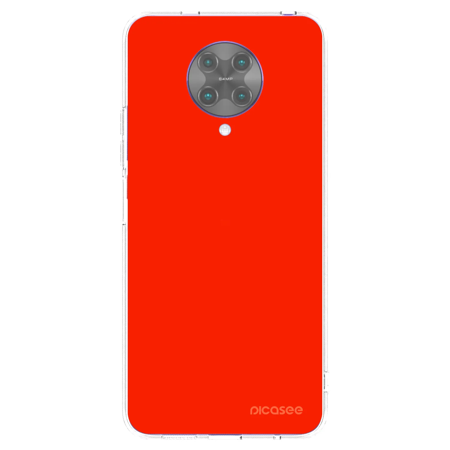 Picasee husă transparentă din silicon pentru Xiaomi Poco F2 Pro - Maranello Red