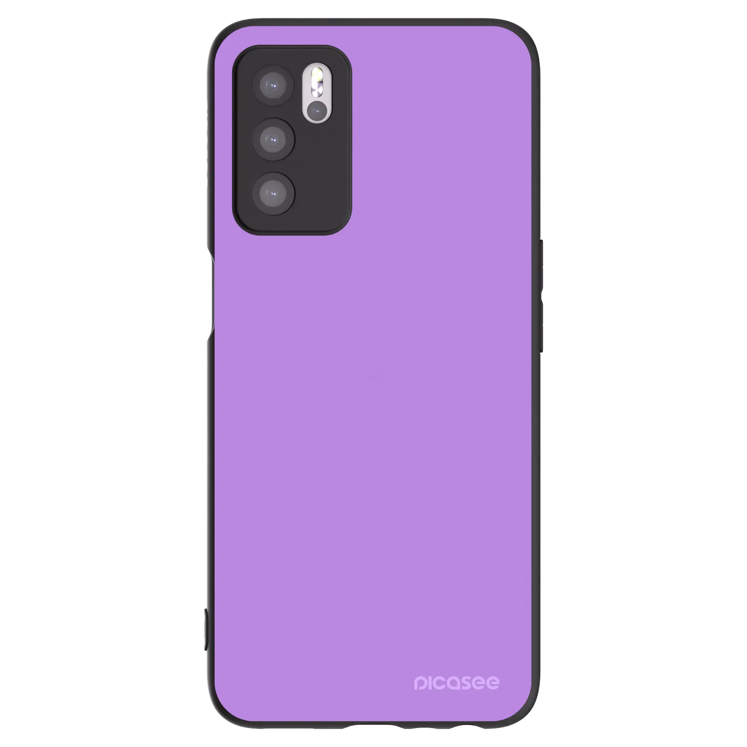 Picasee husă neagră din silicon pentru OPPO A16s - Mystic Melody
