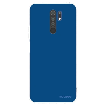 Picasee husă transparentă din silicon pentru Xiaomi Redmi 9 - Navy Blue