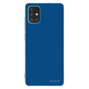 Picasee husă transparentă din silicon pentru Samsung Galaxy M51 M515F - Navy Blue