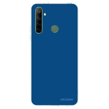 Picasee husă transparentă din silicon pentru Realme 6i - Navy Blue