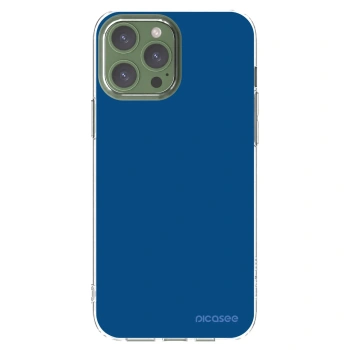 Picasee husă transparentă din silicon pentru Apple iPhone 13 Pro Max - Navy Blue