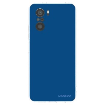 Picasee husă transparentă din silicon pentru Xiaomi Poco F3 - Navy Blue