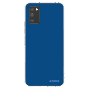 Picasee husă transparentă din silicon pentru Samsung Galaxy A02s A025G - Navy Blue