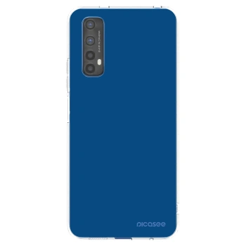 Picasee husă transparentă din silicon pentru Realme 7 - Navy Blue
