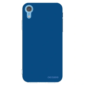 Picasee husă transparentă din silicon pentru Apple iPhone XR - Navy Blue