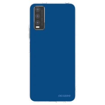 Picasee husă transparentă din silicon pentru Vivo Y20s - Navy Blue