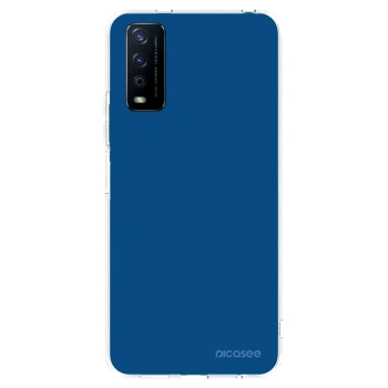 Picasee husă transparentă din silicon pentru Vivo Y11s - Navy Blue