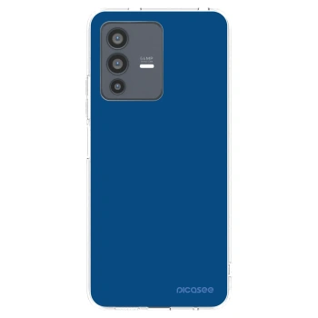 Picasee husă transparentă din silicon pentru Vivo V23 5G - Navy Blue